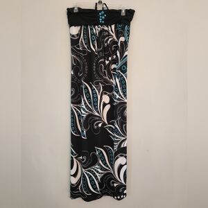 EUC Soulmates BOHO Patterned Halter Dress with Neck Tie.  Size 1X.  Beautiful.